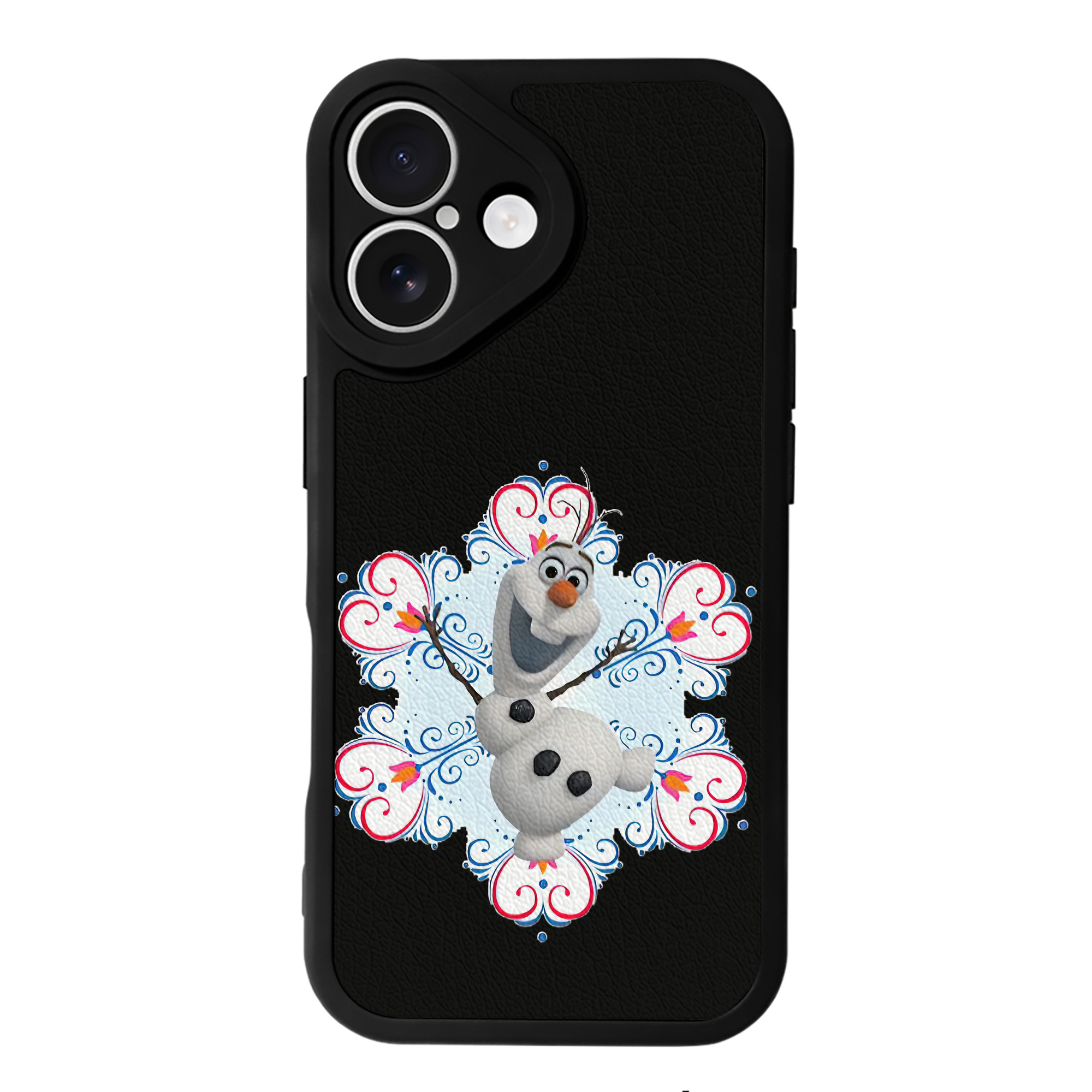 （画像用） アナと雪の女王 アンナ エルサ Frozen Anna Elsa 【iPhone 16シリーズ対応】シリコンスマホケース（レザー調） 材質：シリコン